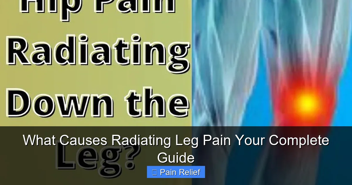 What Causes Radiating Leg Pain Your Complete Guide