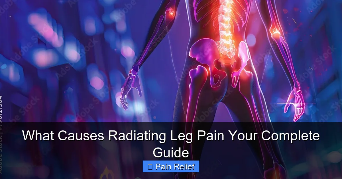 What Causes Radiating Leg Pain Your Complete Guide