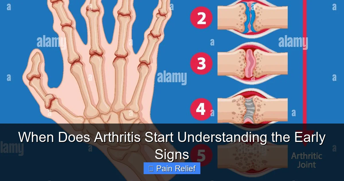 When Does Arthritis Start Understanding the Early Signs