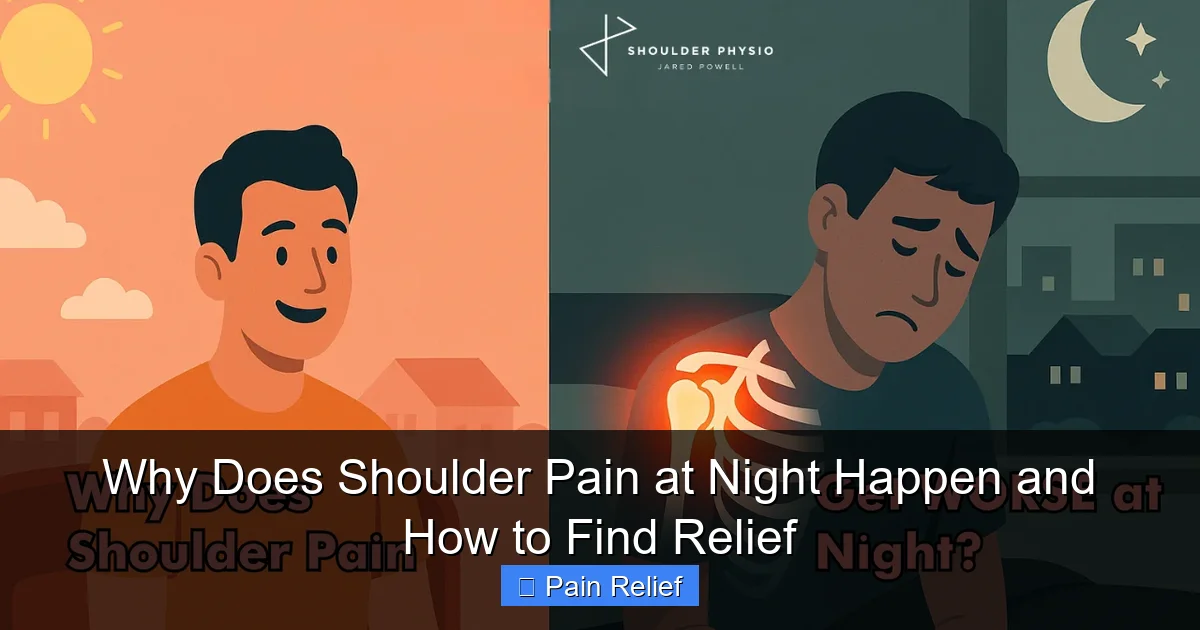 Why Does Shoulder Pain at Night Happen and How to Find Relief