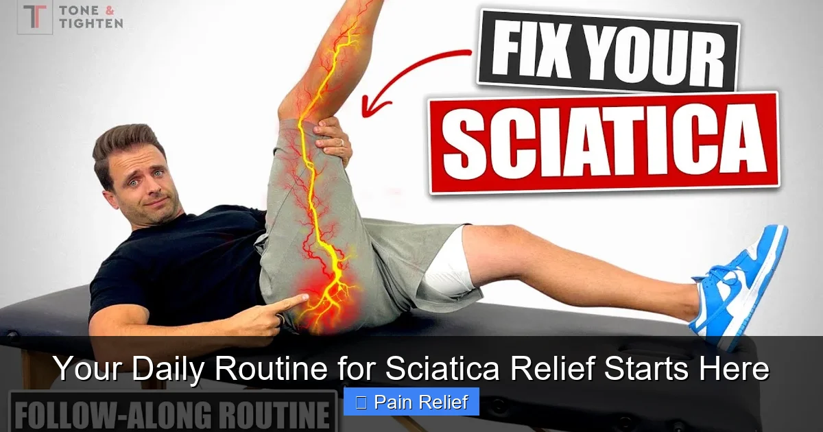 Your Daily Routine for Sciatica Relief Starts Here