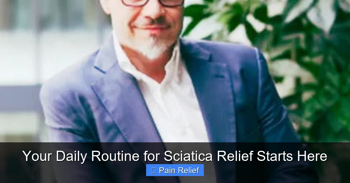 Your Daily Routine for Sciatica Relief Starts Here