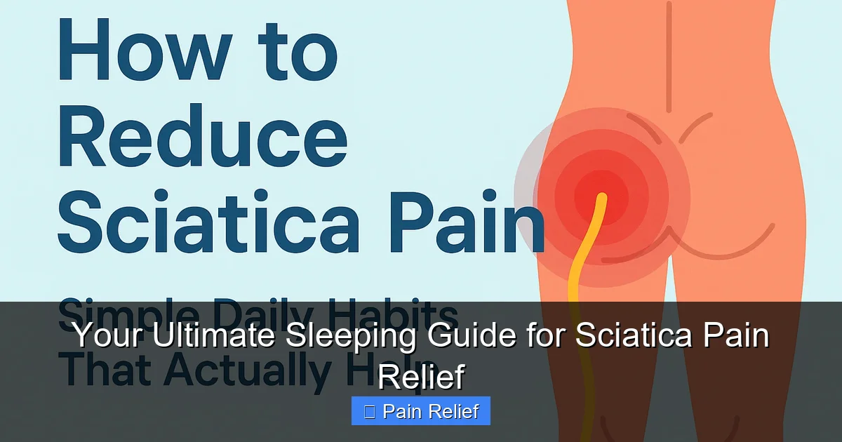 Your Ultimate Sleeping Guide for Sciatica Pain Relief