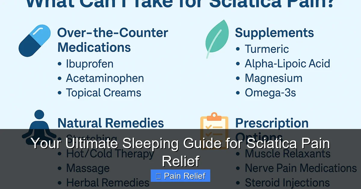 Your Ultimate Sleeping Guide for Sciatica Pain Relief