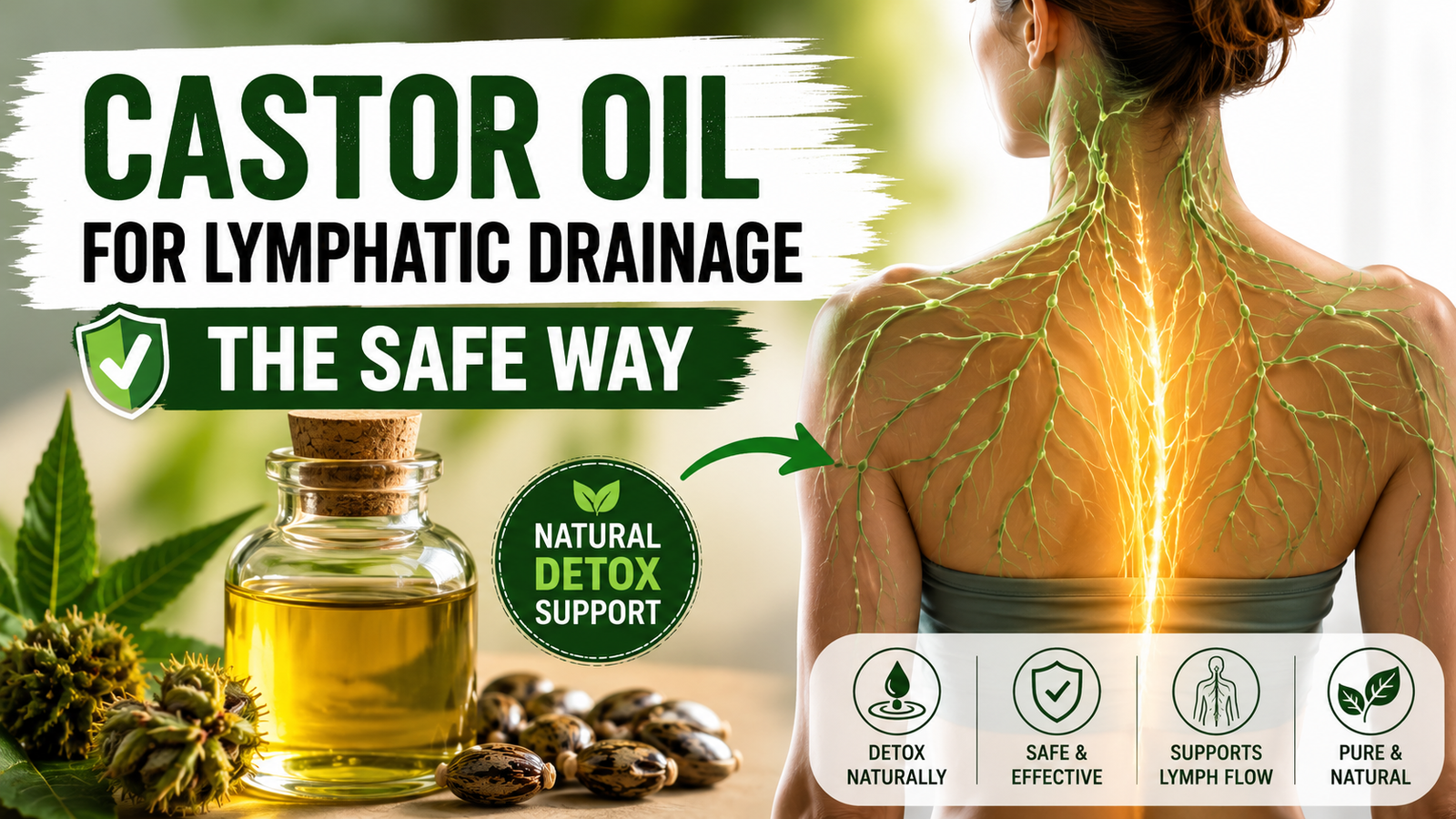 How to use castor oil for lymphatic drainage: the safe view