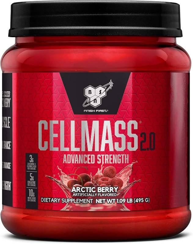 BSN Cellmass 2.0 Post-Workout Recovery Supplement with BCAA, Creatine,