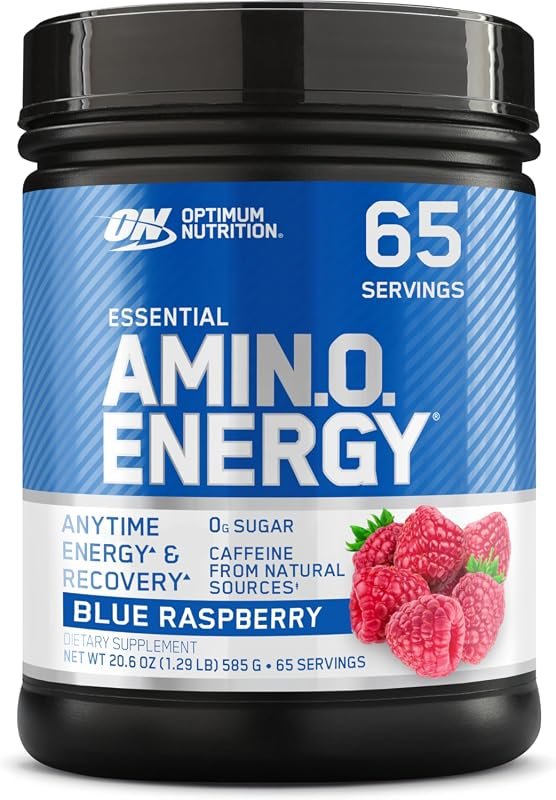 Optimum Nutrition Amino Energy Pre-Workout Powder with BCAAs, Green Co