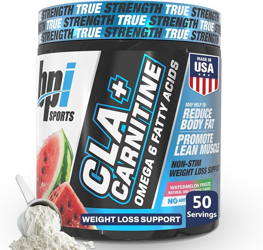 BPI Sports CLA+Carnitine Weight Loss Supplement for Metabolism and Lea