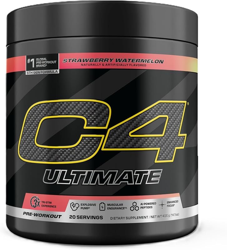 C4 Ultimate Pre Workout Powder: 300mg Caffeine, Beta Alanine, Creatine
