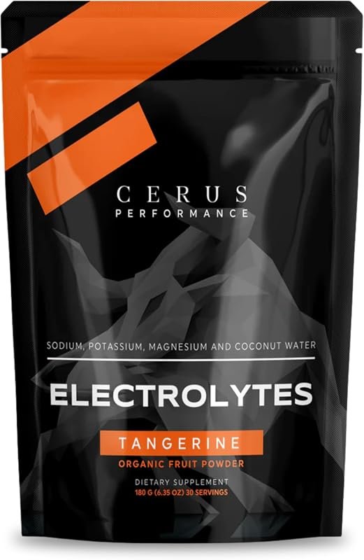 Cerus Performance Electrolyte Powder, Tangerine, 30 Servings, Zero Sug