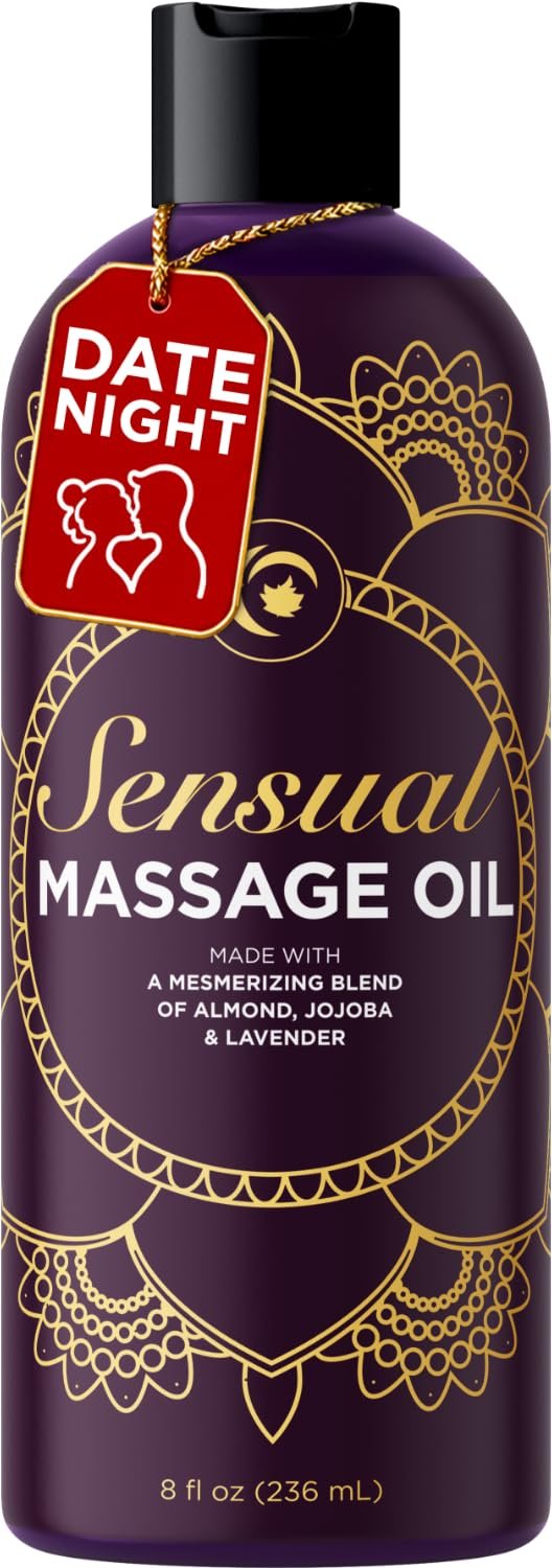 Aromatherapy Sensual Massage Oil for Couples - Relaxing Lavender Massaging Oil f