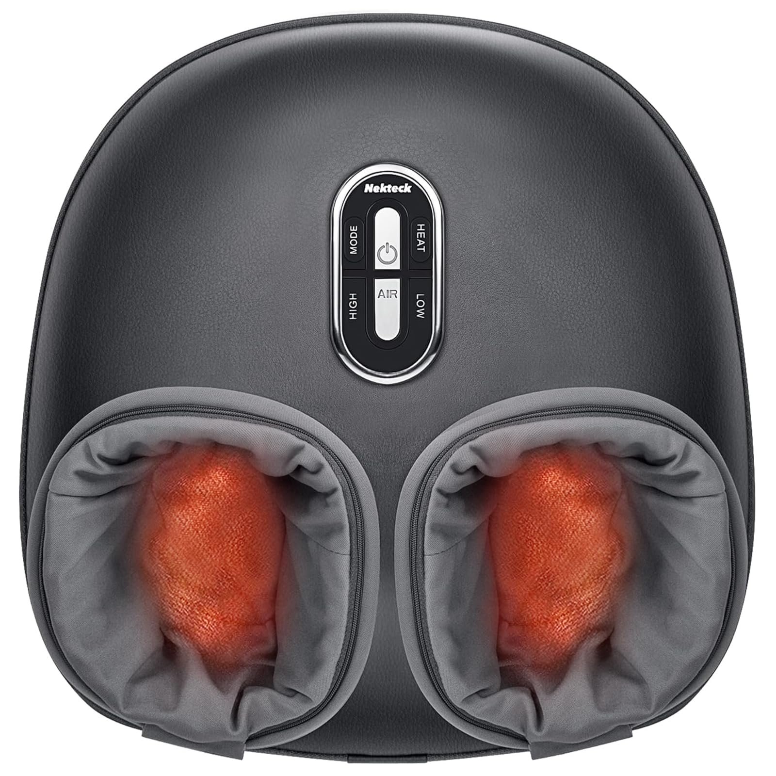Nekteck Shiatsu Foot Massager with Heat , 3 Modes Deep Kneading Therapy Air Comp