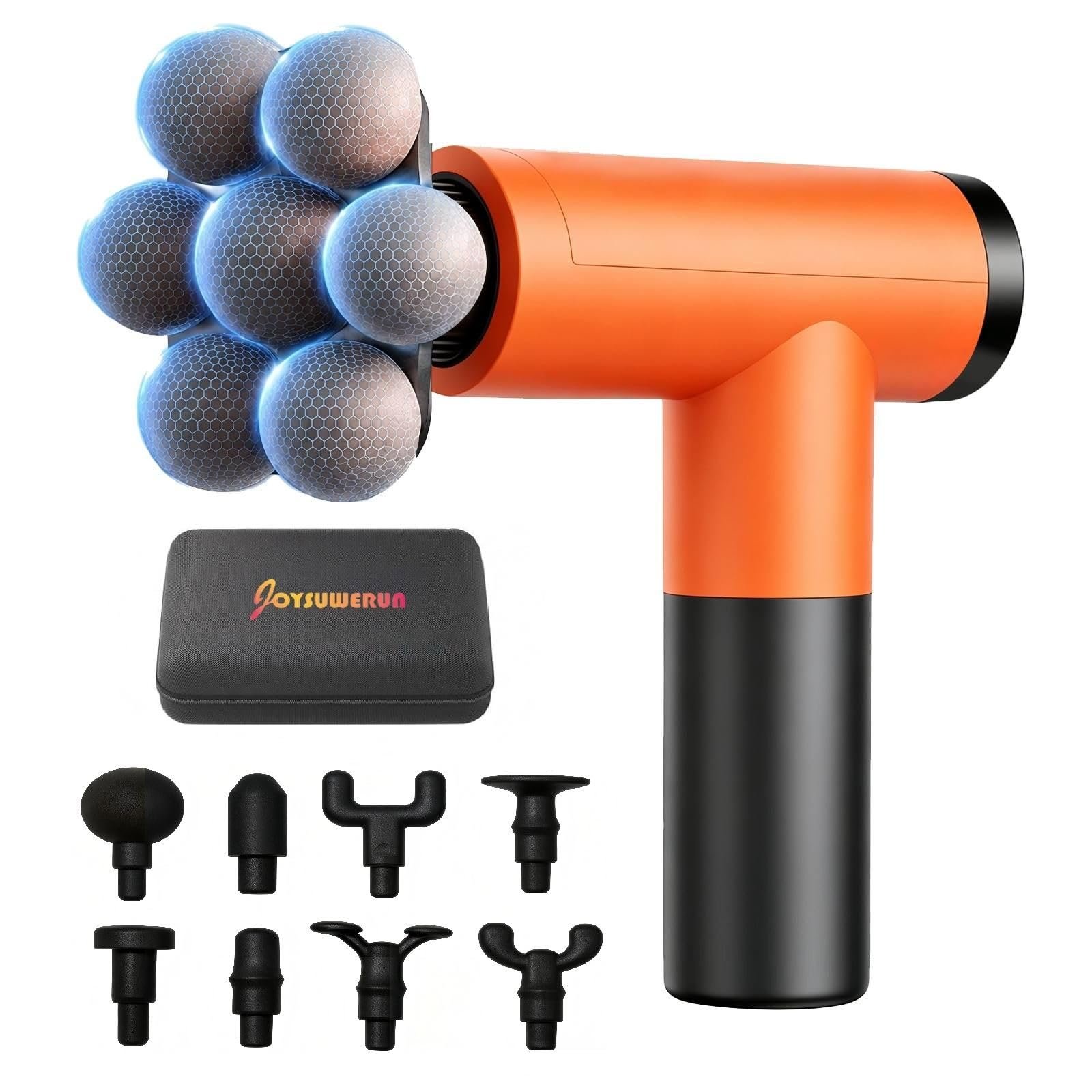 Massage Gun with Wide-Coverage Head & Carrying Case for Comfortable Massage