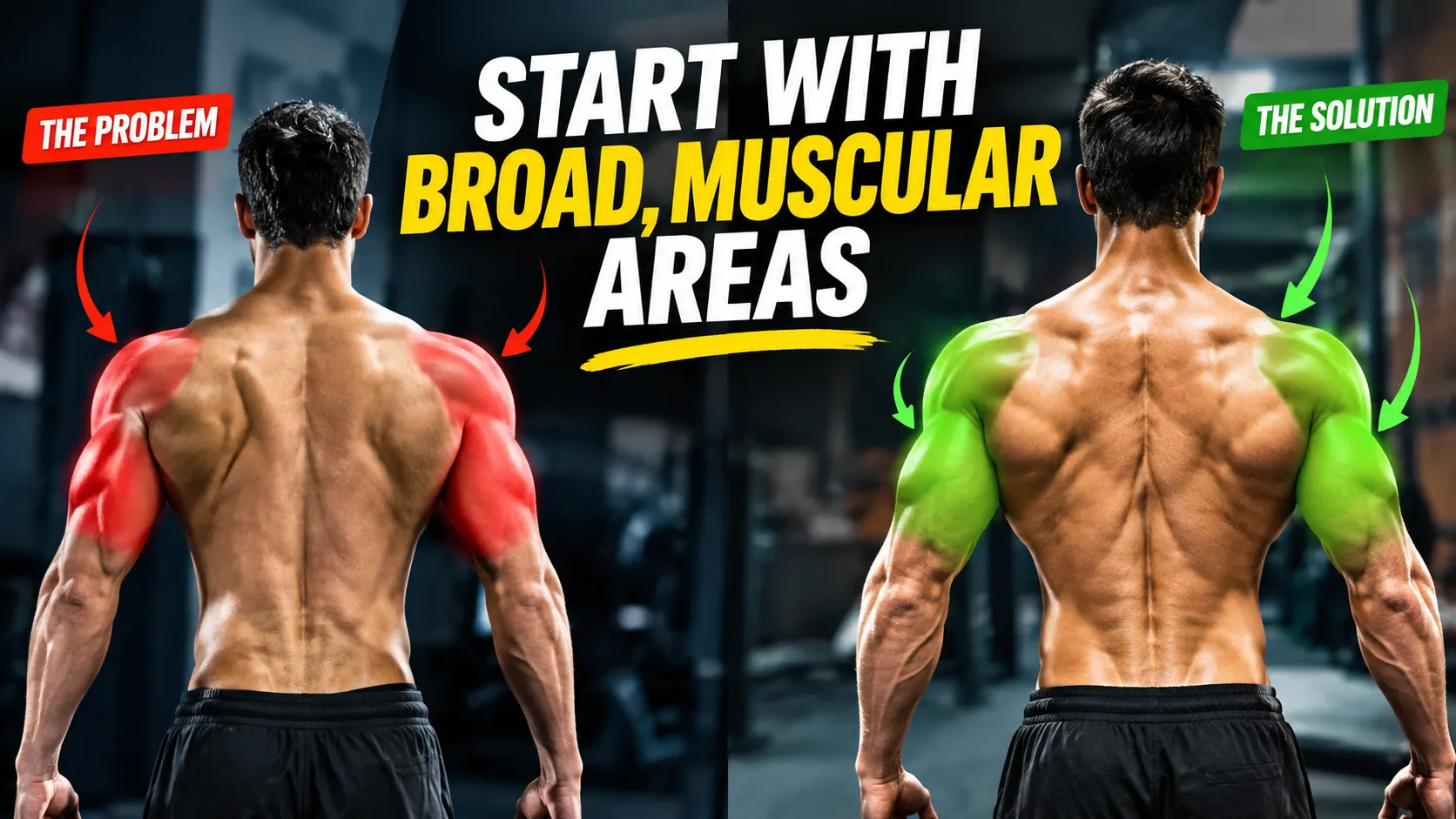 Start With Broad, Muscular Areas