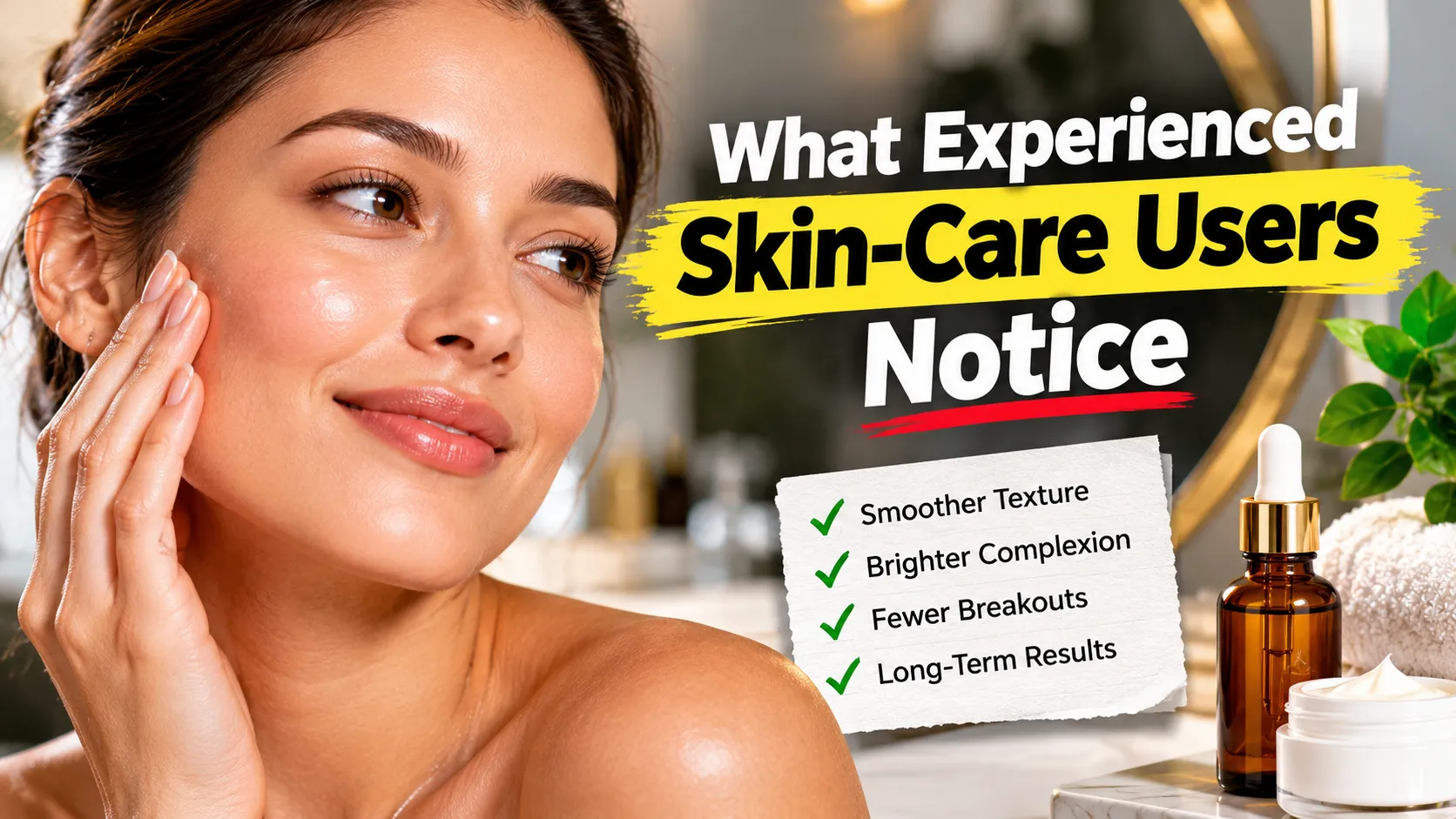 What Experienced Skin-Care Users Notice