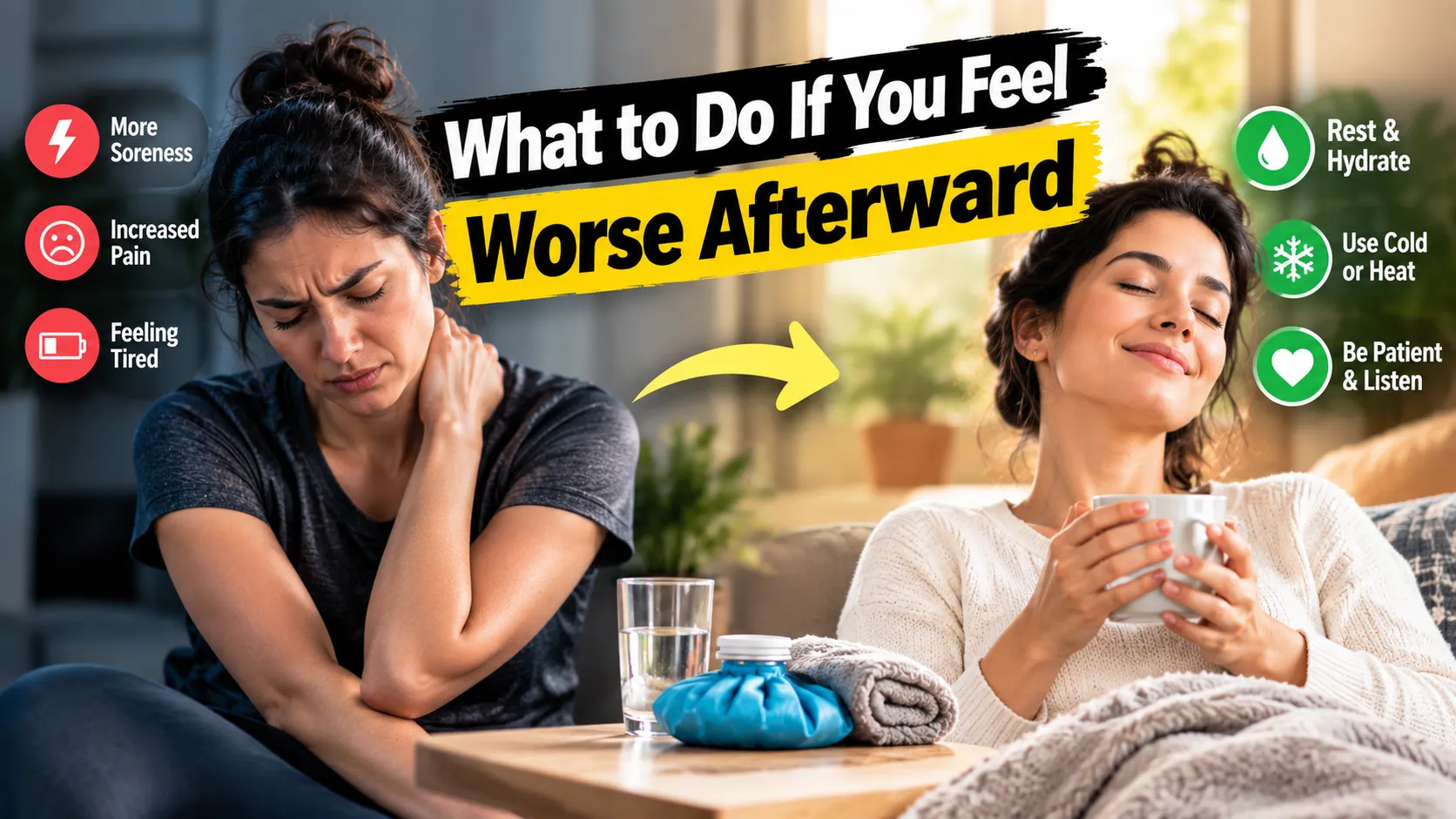 What to Do If You Feel Worse Afterward