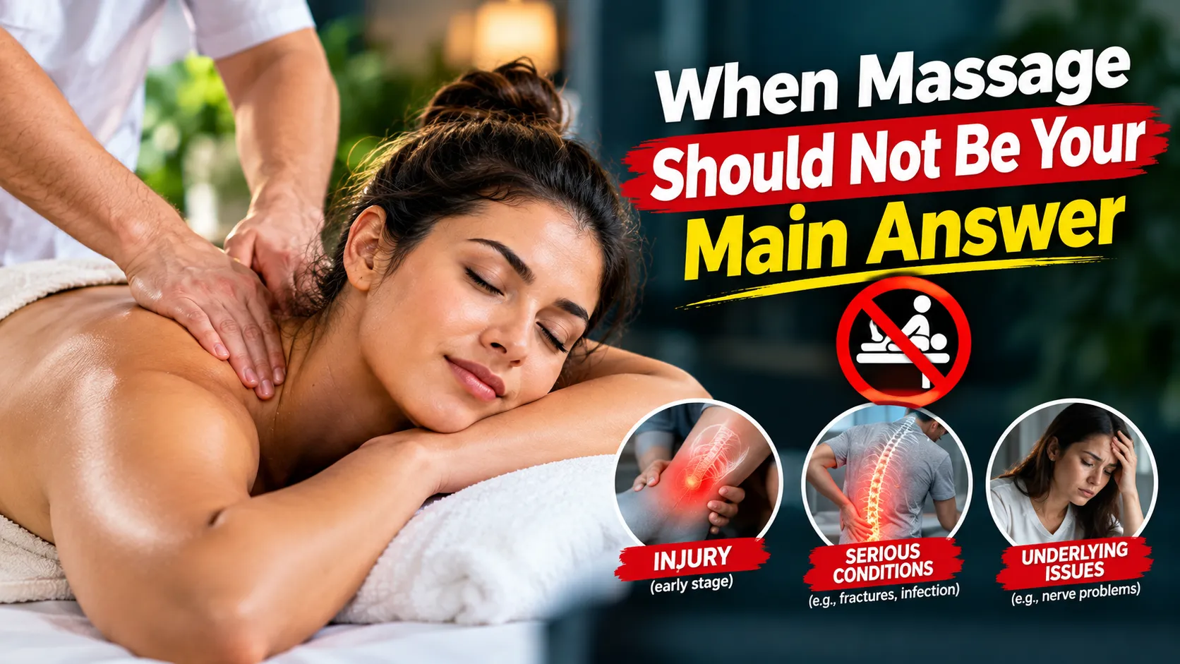 When Massage Should Not Be Your Main Answer