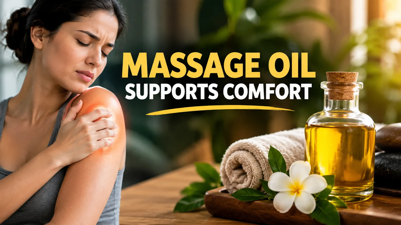 How massage oil may support comfort