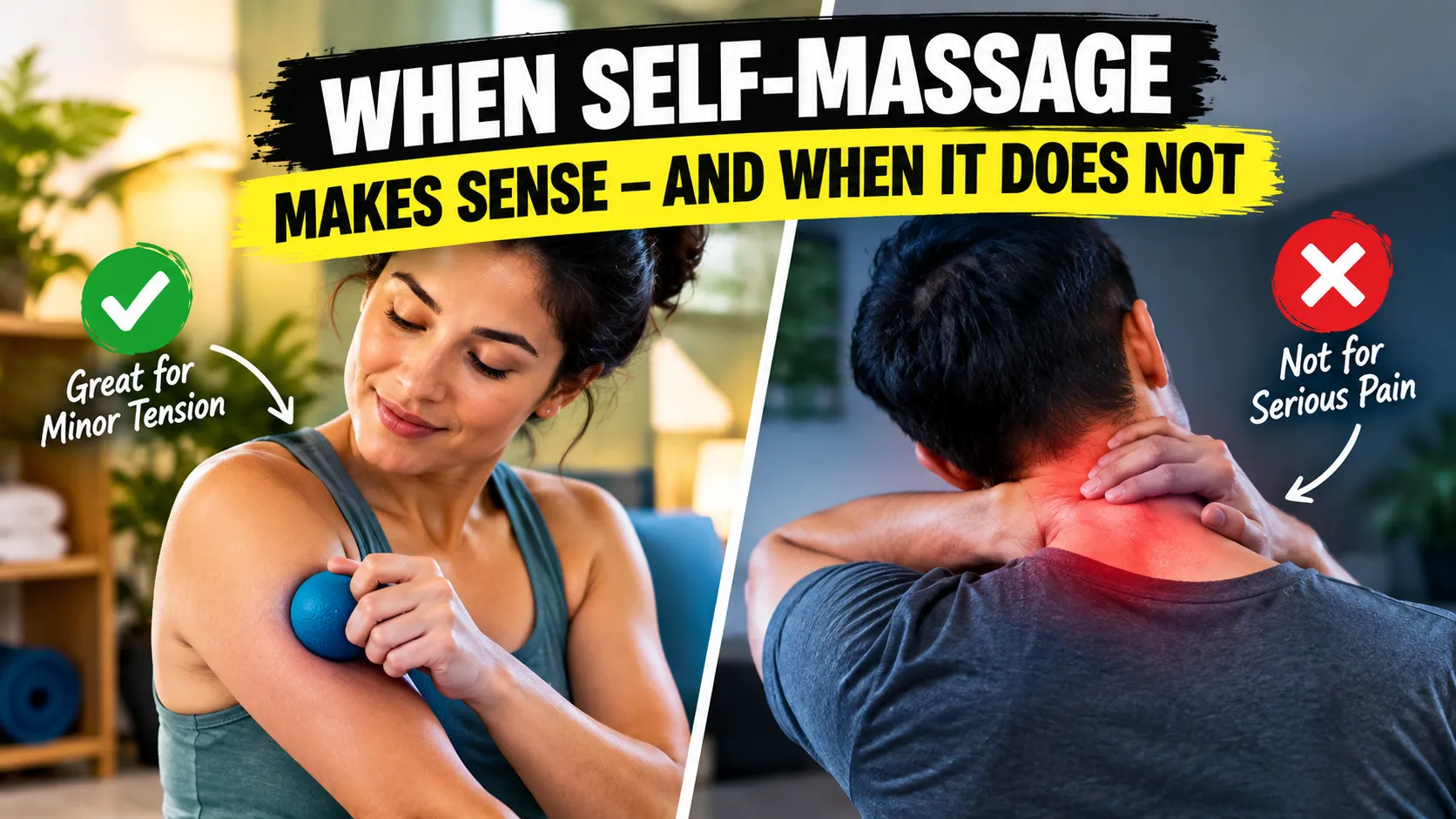 When Self-Massage Makes Sense — and When It Does Not