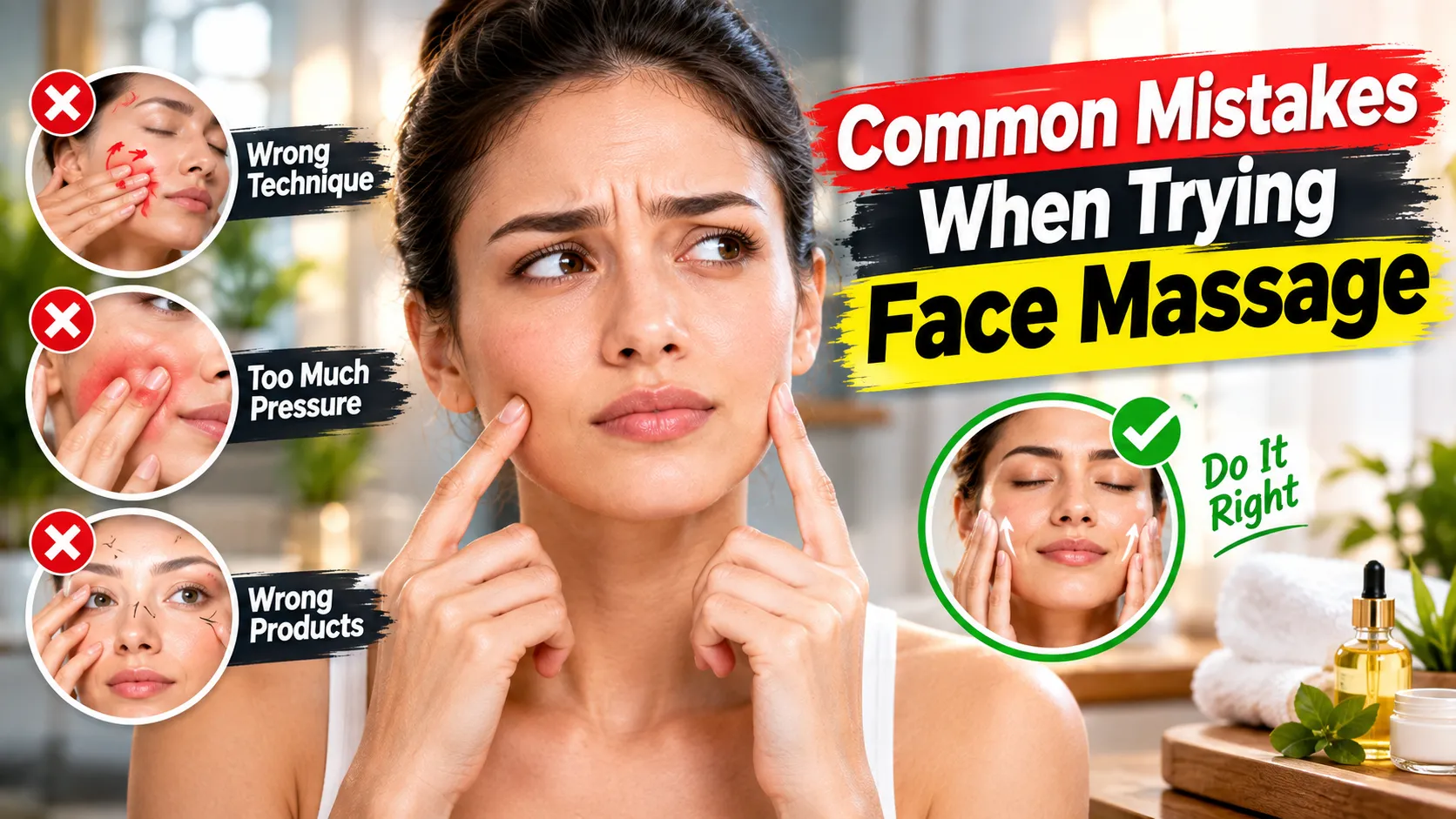 Common Mistakes When Trying Face Massage
