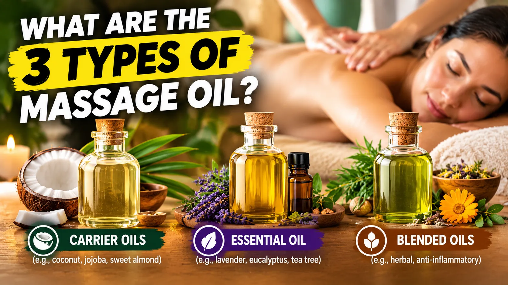 What Are the 3 Types of Massage Oil?