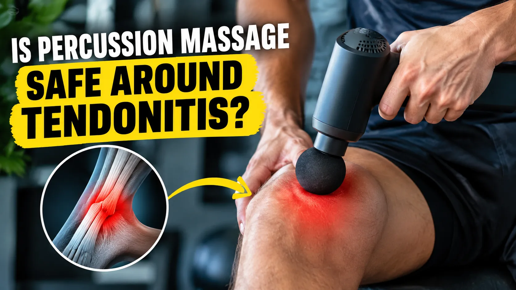 Is Percussion Massage Safe Around Tendonitis?