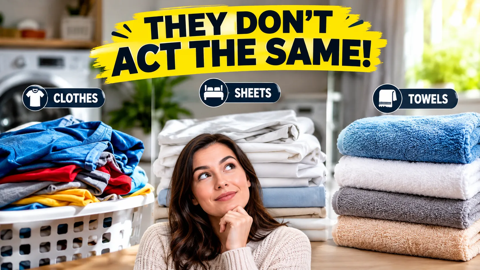 Clothes, Sheets, and Towels Do Not Behave Exactly Alike