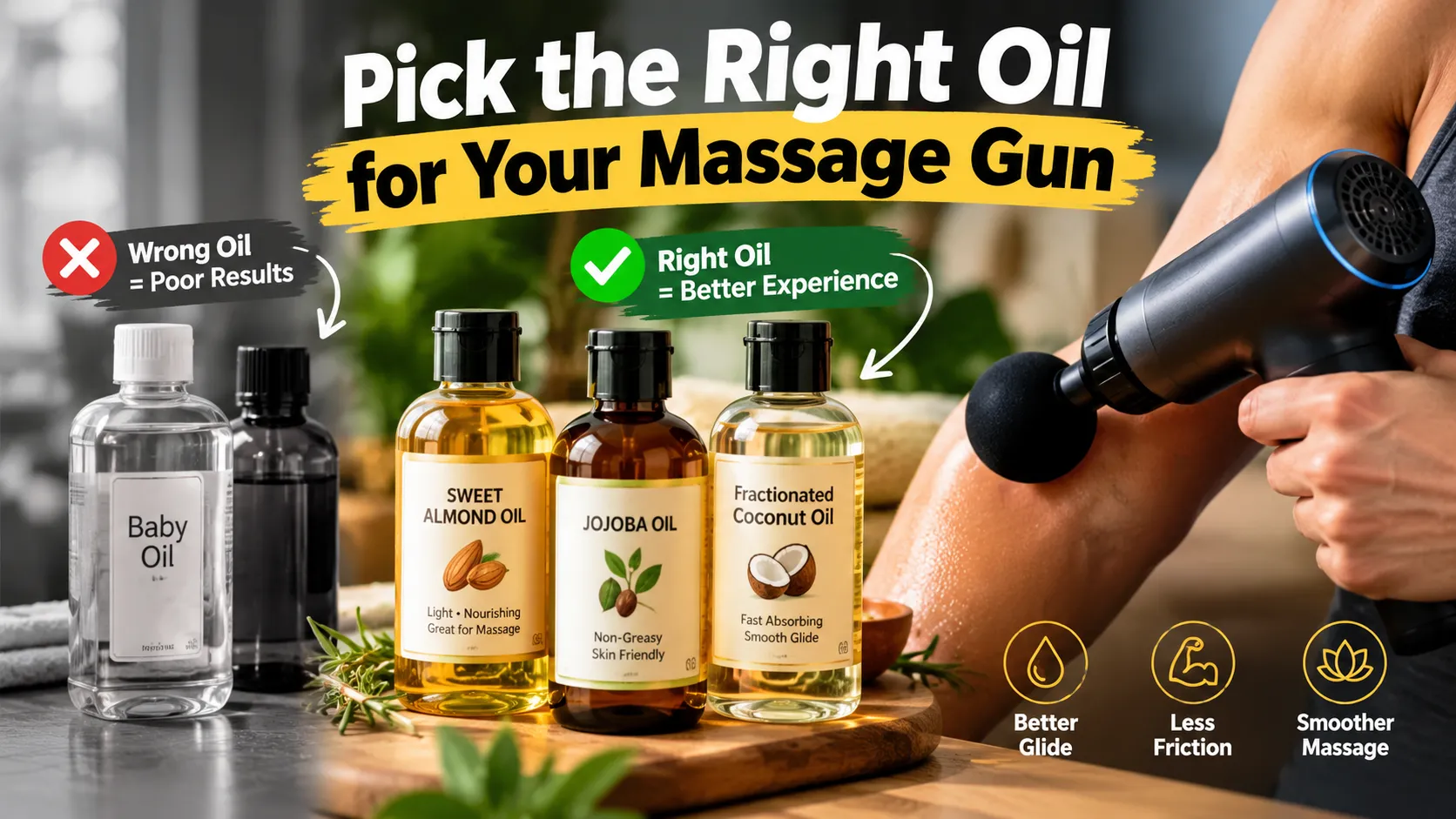 Picking an Oil That Fits Your Massage Gun