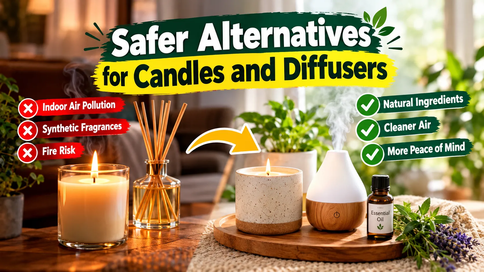 Safer Alternatives for Candles and Diffusers
