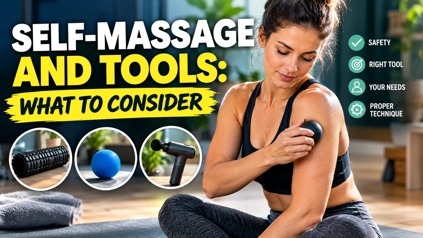 Self-massage and tools: what to consider