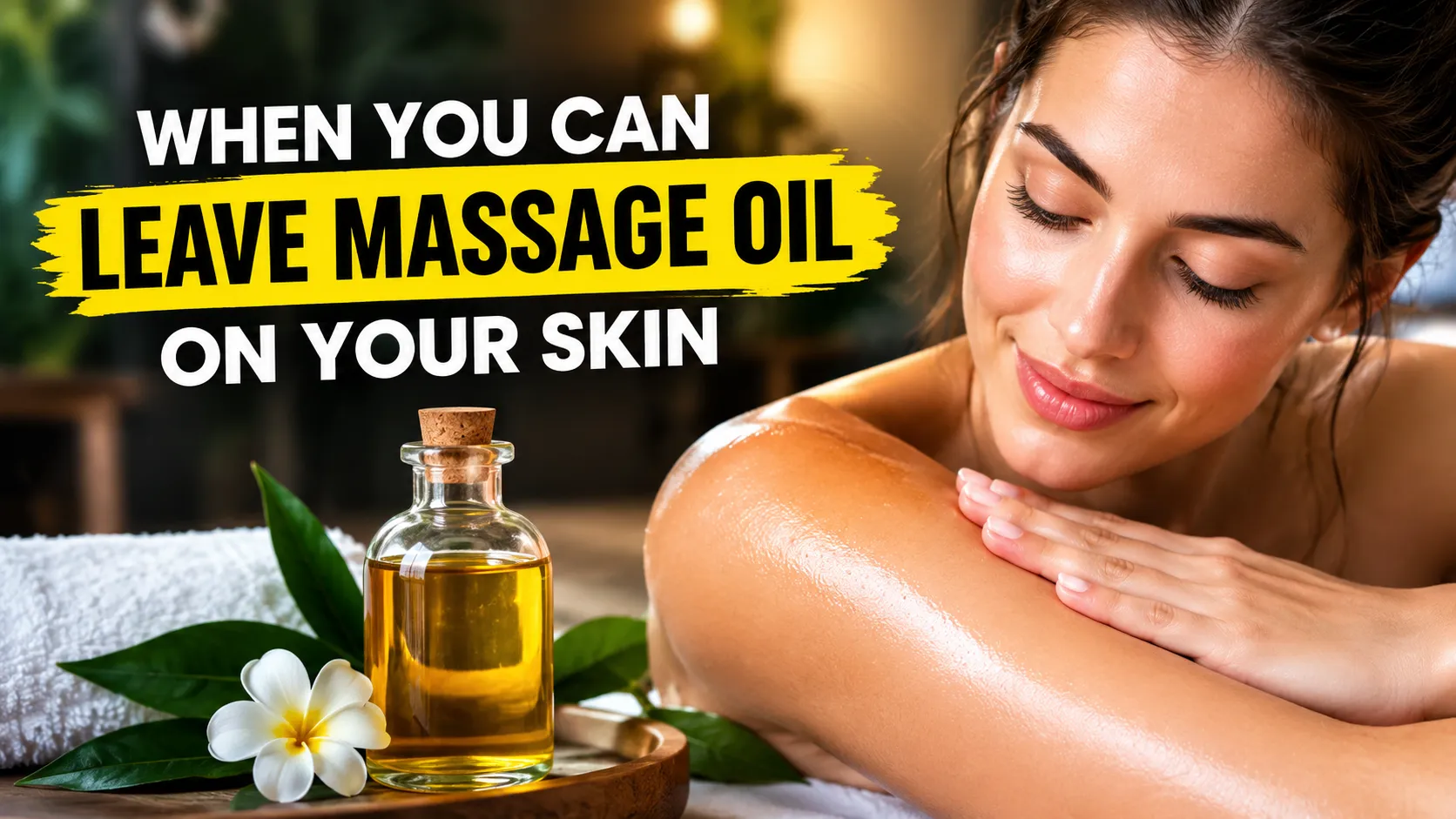 When You Can Leave Massage Oil on Your Skin