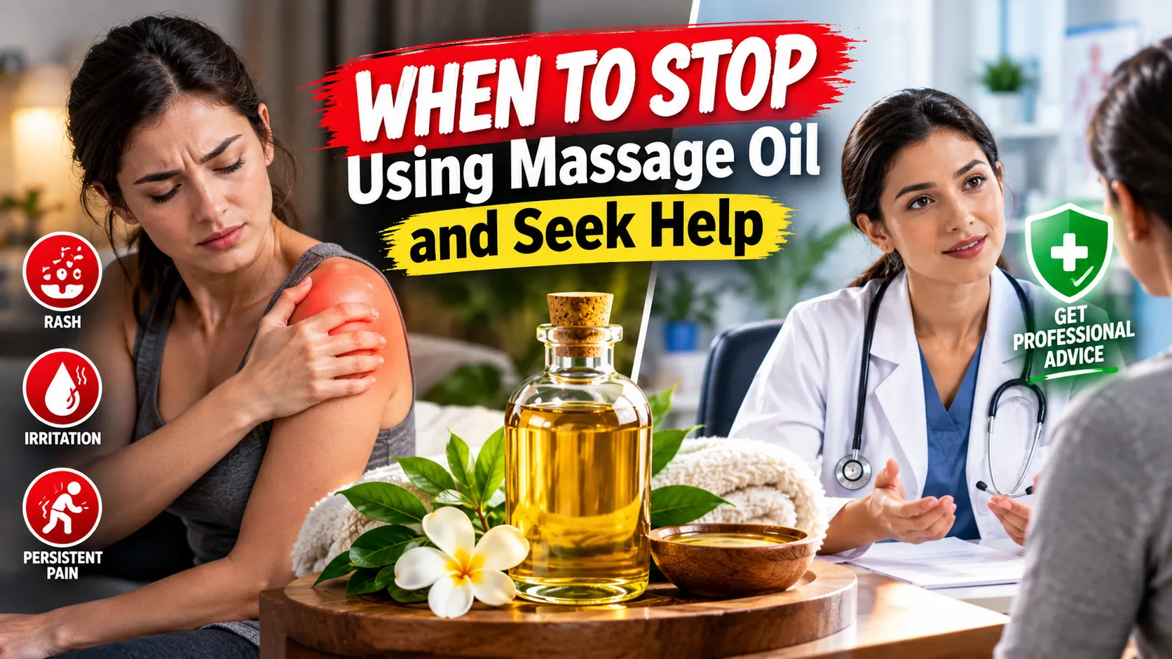 When to Stop Using Massage Oil and Seek Help
