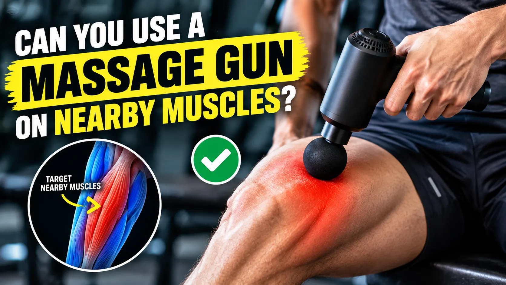 Can You Use a Massage Gun on Nearby Muscles?