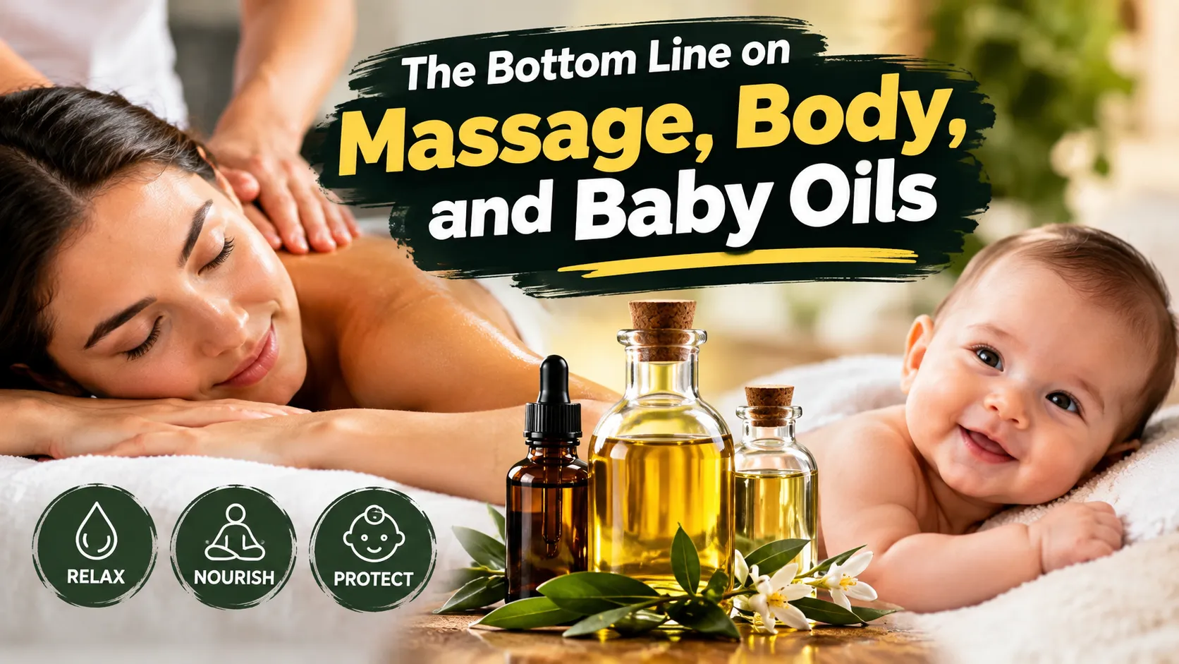 The Bottom Line on Massage, Body, and Baby Oils
