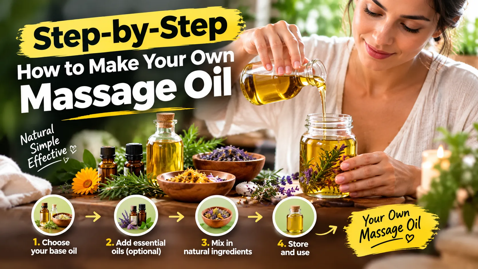 Step-by-Step: How to Make Your Own Massage Oil