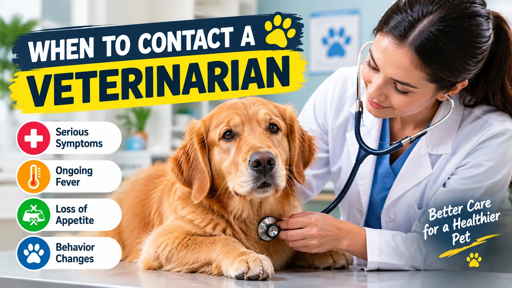 When to contact a veterinarian