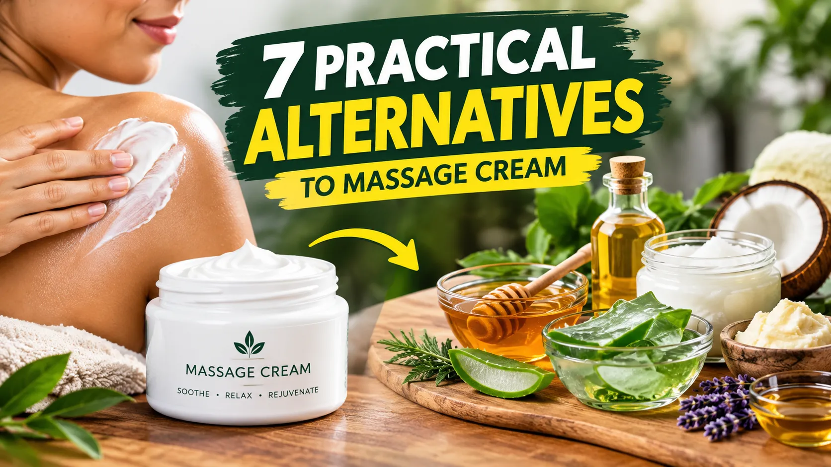 7 practical alternatives to massage cream