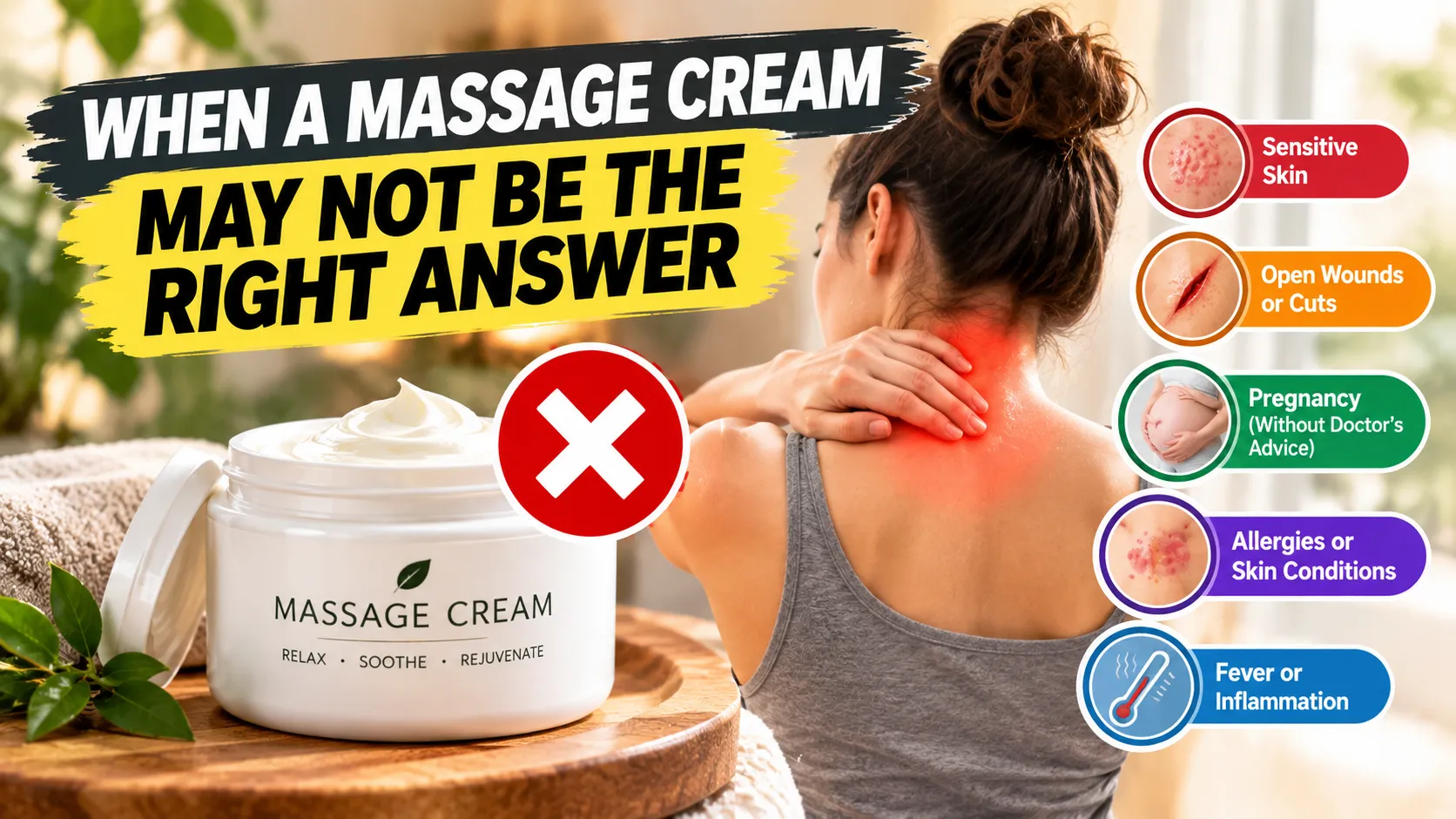 When a Massage Cream May Not Be the Right Answer