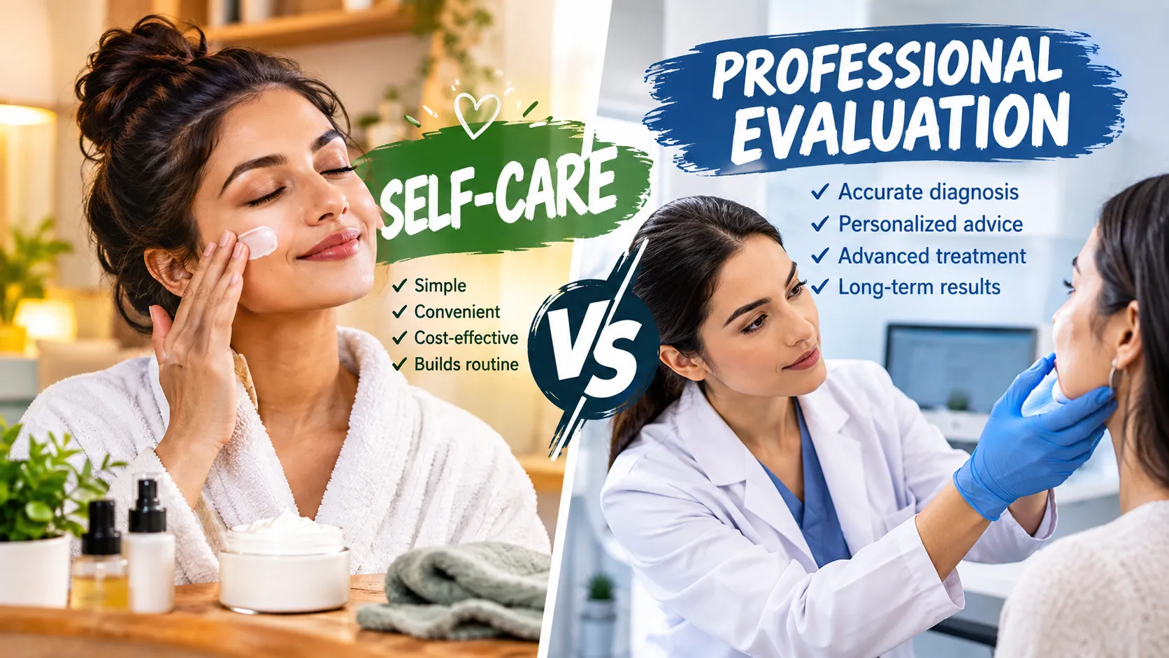 Self-care versus professional evaluation