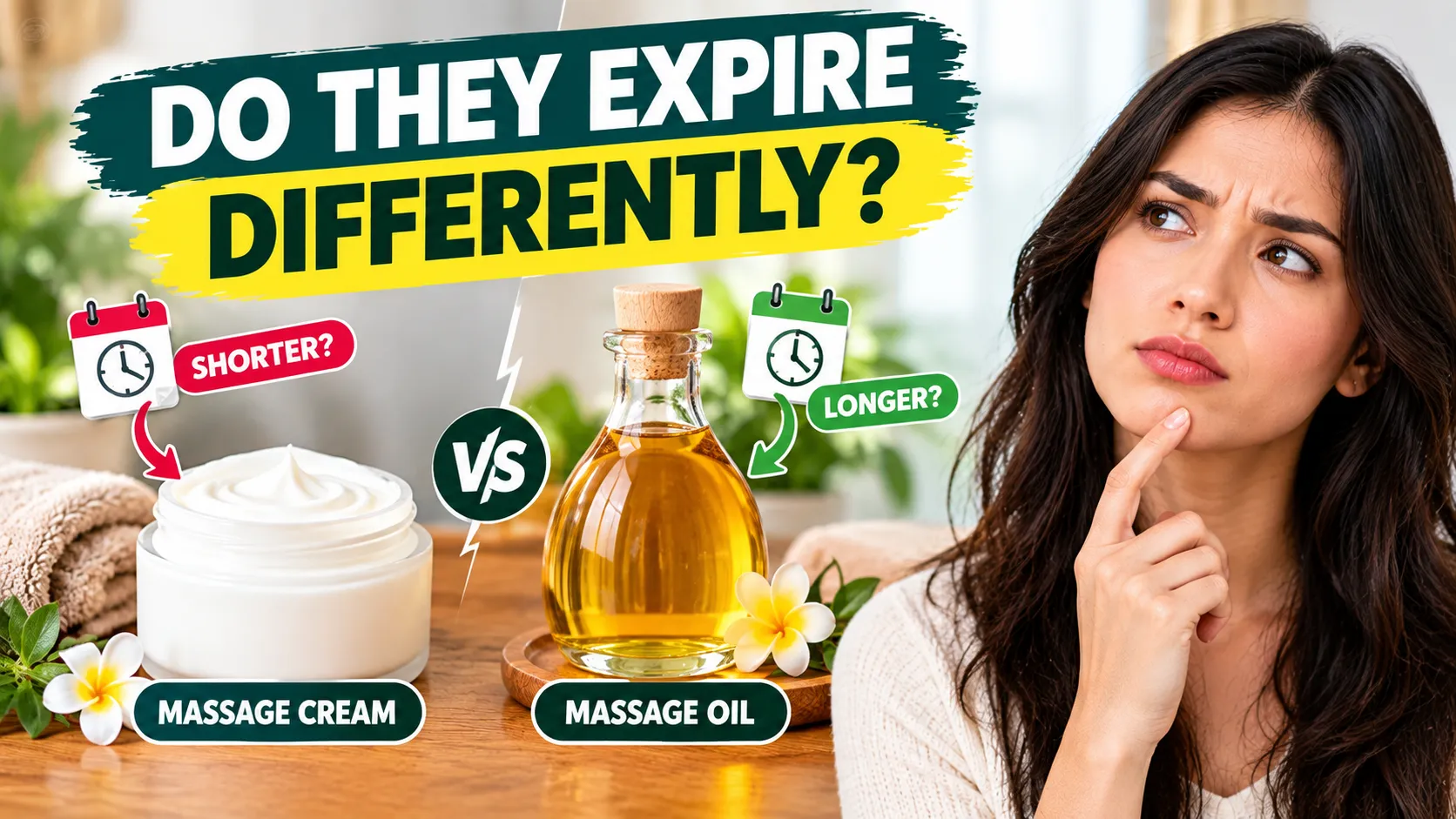 Does massage cream expire differently from massage oil?