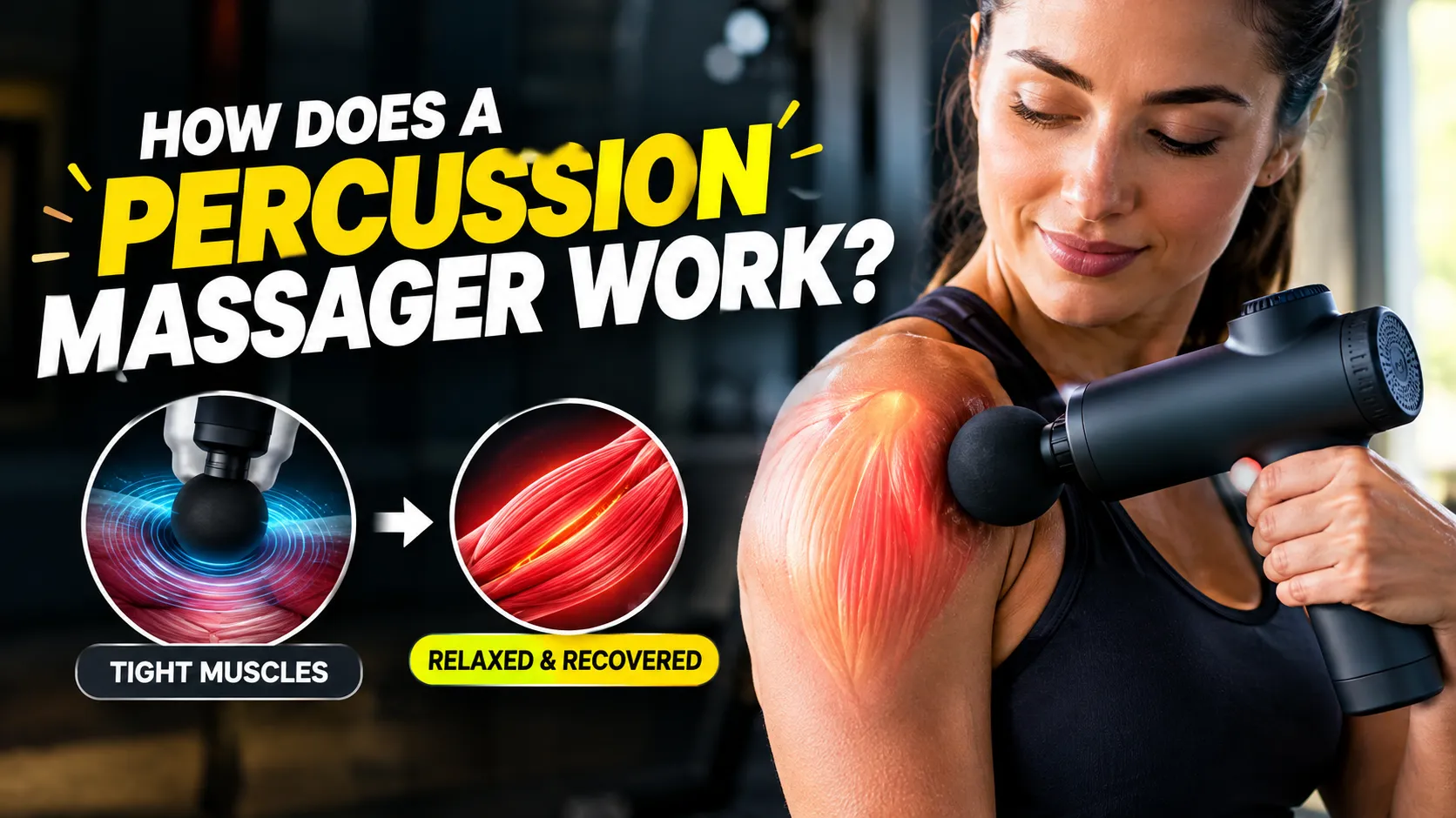 How does a percussion massager work?