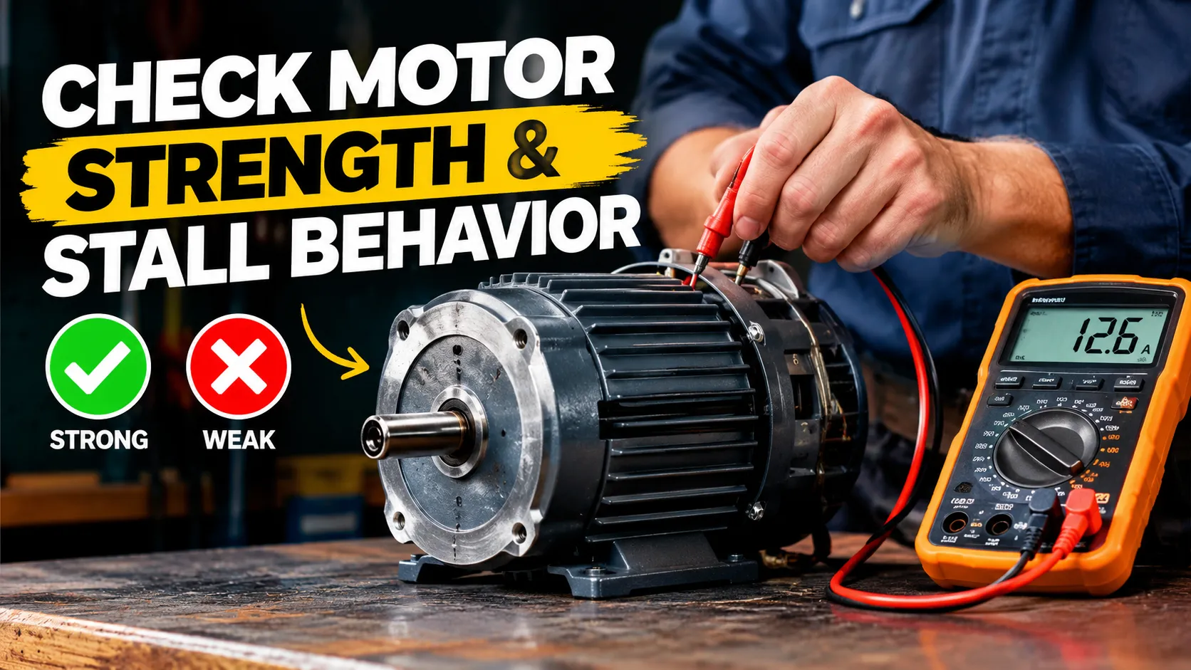4. Check Motor Strength and Stall Behavior