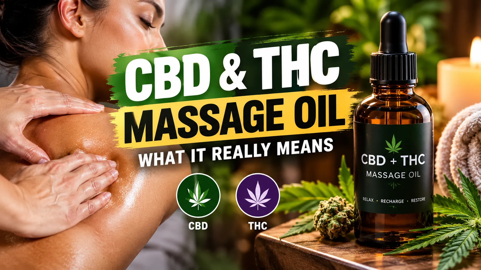 What CBD and THC Massage Oil Actually Means