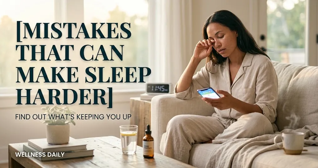Mistakes That Can Make Sleep Harder