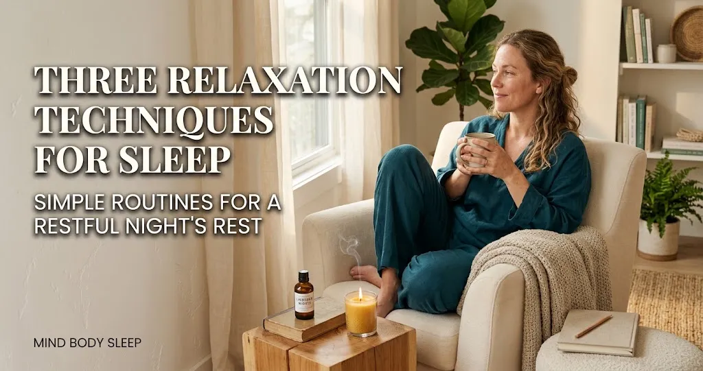 Three Relaxation Techniques for Sleep