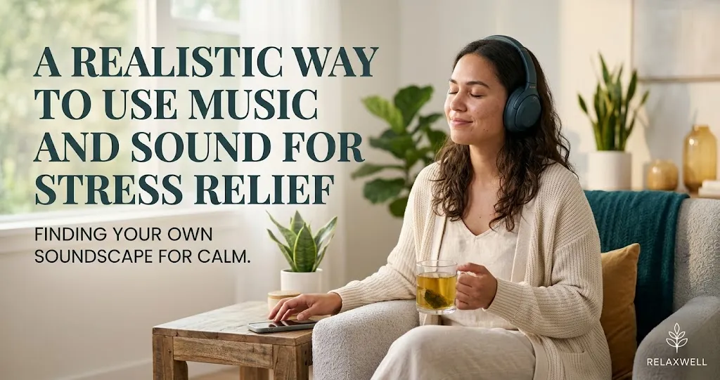 A realistic way to use music and sound for stress relief