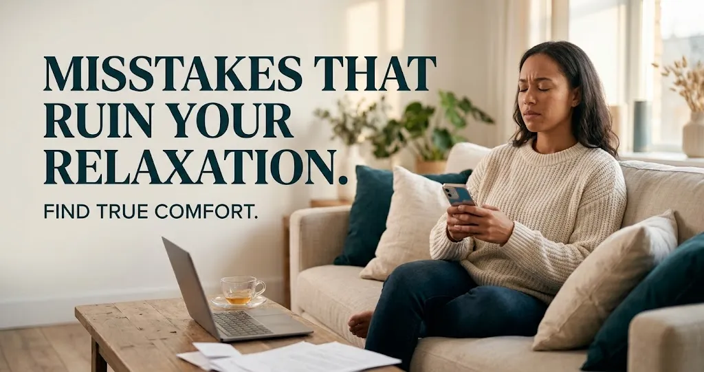 Common mistakes that make relaxation less comfortable