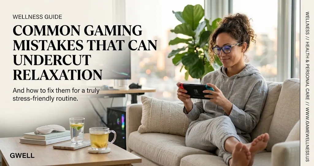 Common Gaming Mistakes That Can Undercut Relaxation