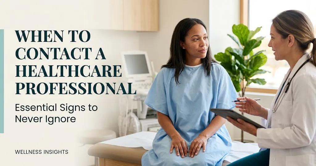 When to Contact a Healthcare Professional
