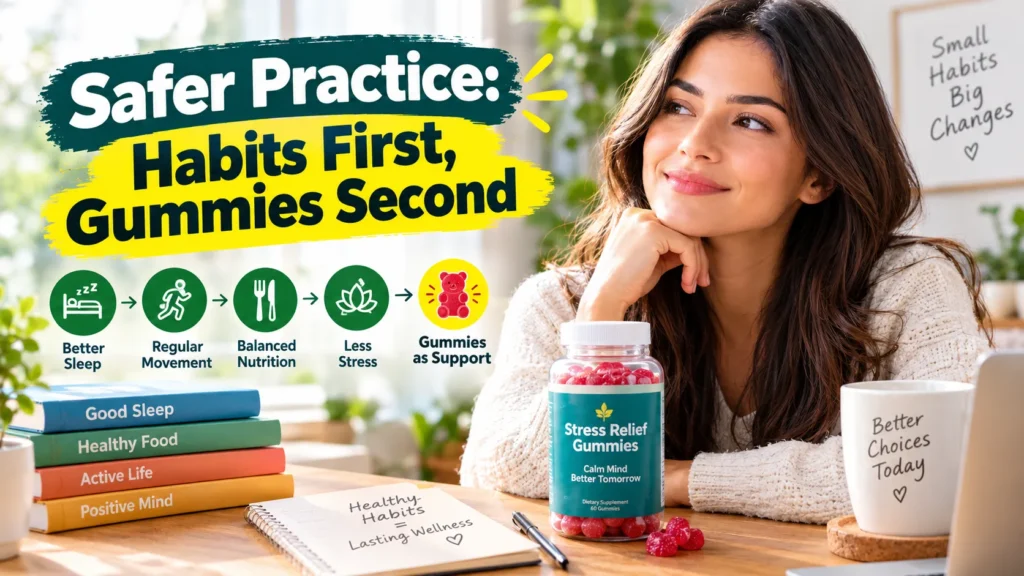 Safer Practice: Habits First, Gummies Second